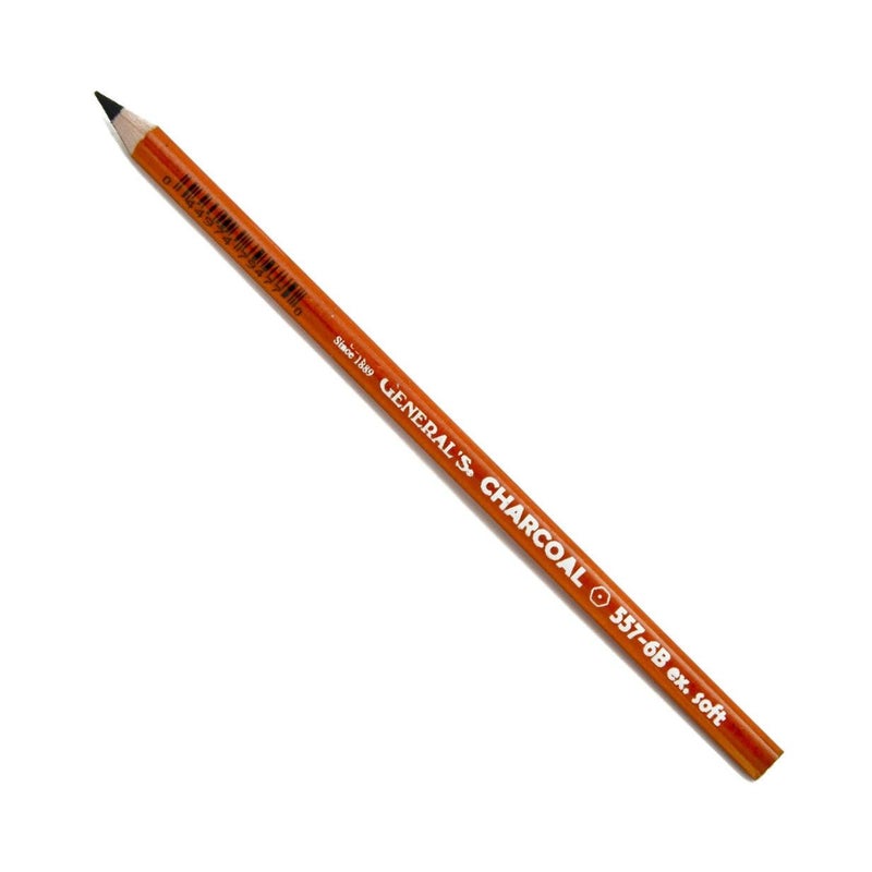 General's General Charcoal Pencil 557-6B Box of 12 - Image 1